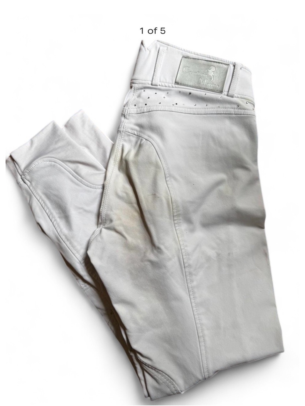 Cavallino Marino White Riding Breeches